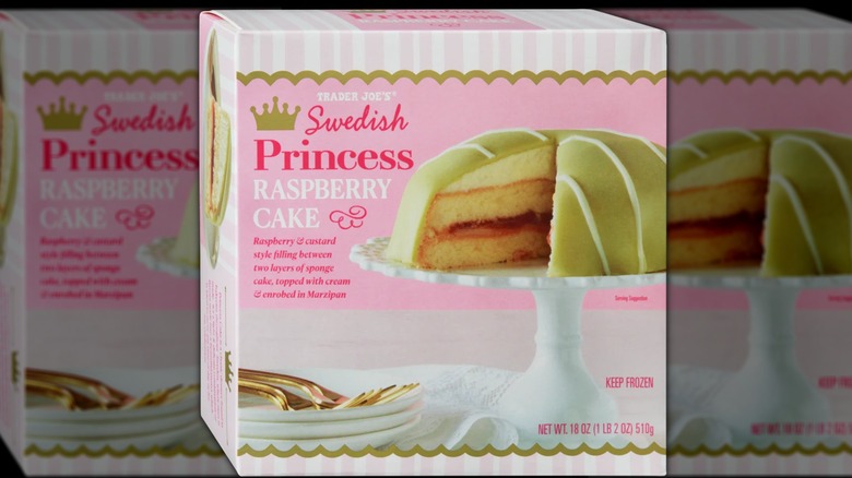 Trader Joe's Swedish Princess Raspberry Cake