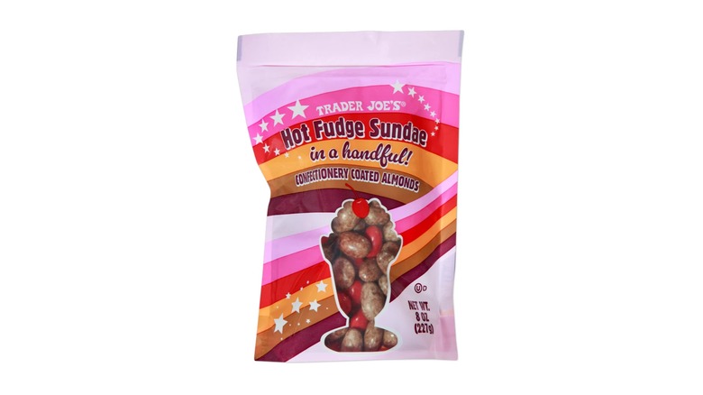 pink bag of candy-coated almonds