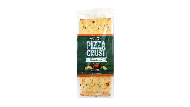 ready-to-top pizza crust in green package