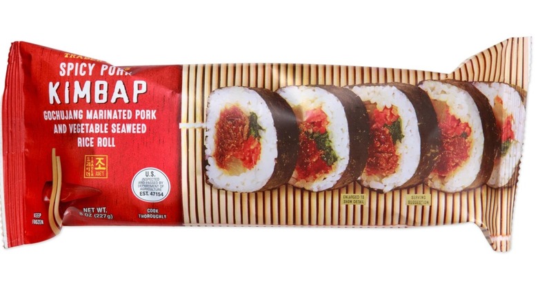 red package of pork kimbap roll
