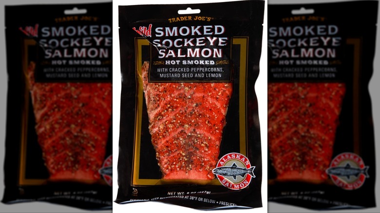 black package of sockeye salmon