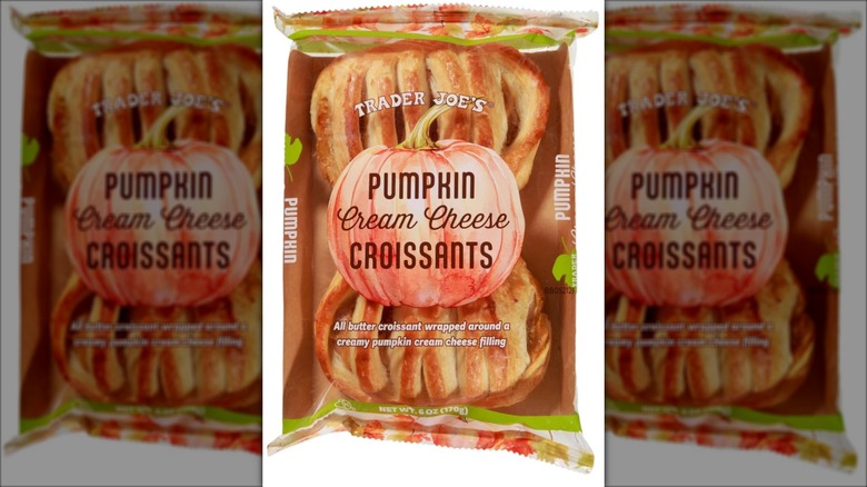 package of croissants with large pumpkin