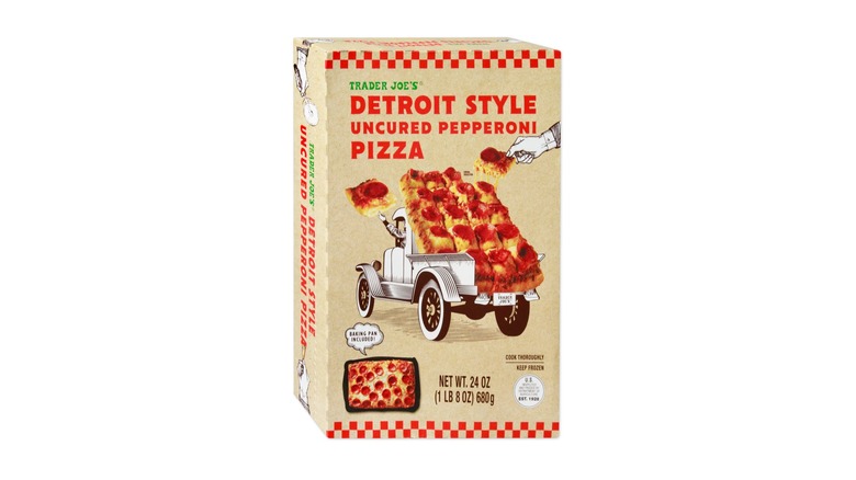 frozen pepperoni pizza in box