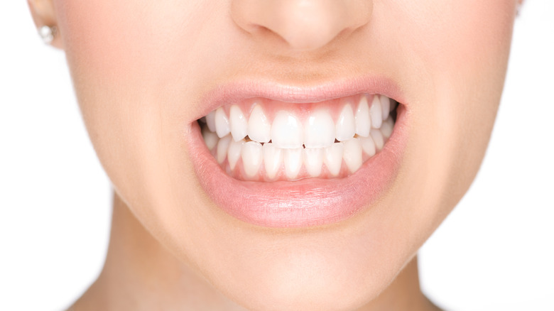 Woman with a big smile