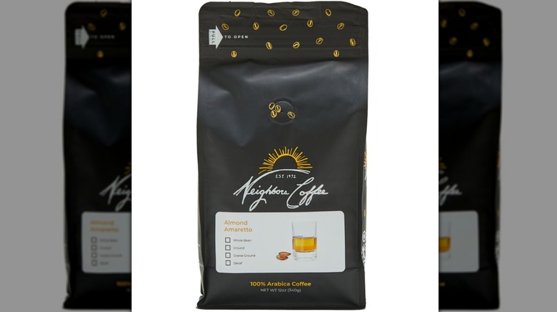 A pack of Neighbors Coffee's Almond Amaretto