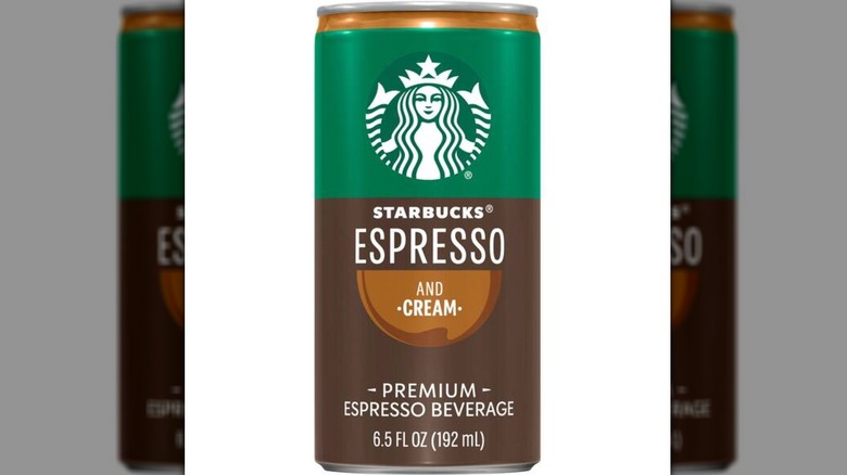 A can of Starbucks Espresso & Cream