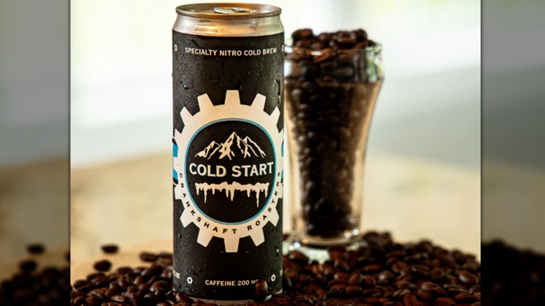 A can of Crankshaft Coffee's Cold Start