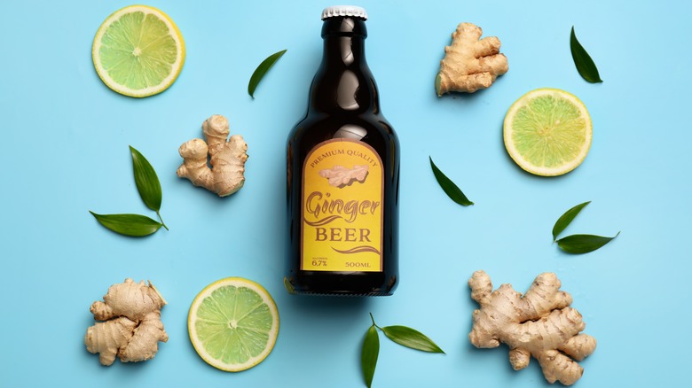 Ginger beer bottled