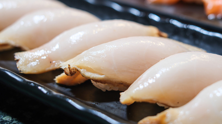Escolar oil fish in sushi