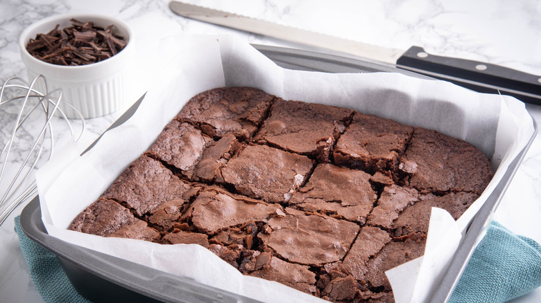 pan of brownies