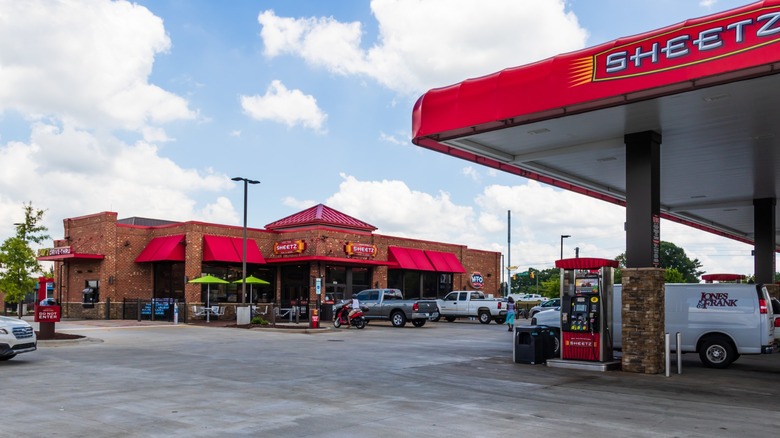 sheetz gas station with fuel pumps