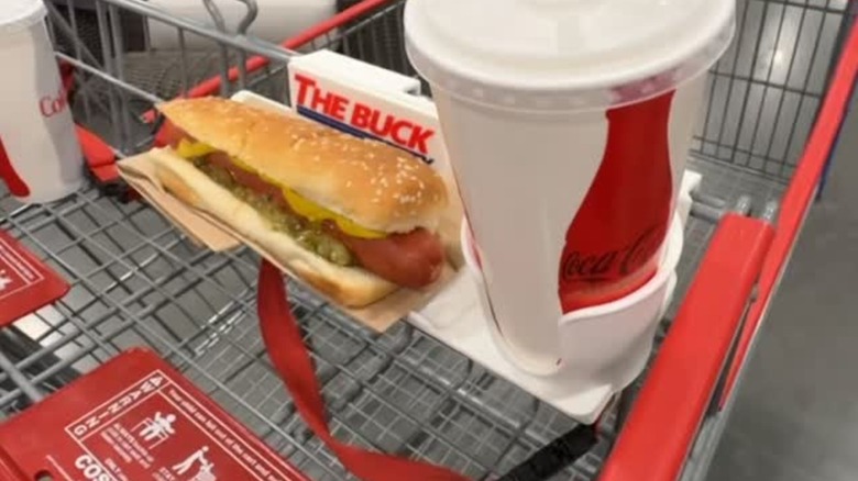 plastic holder for costco hot dog and cup
