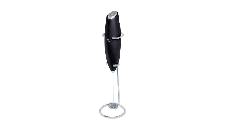 A black Ambiano frother from Aldi