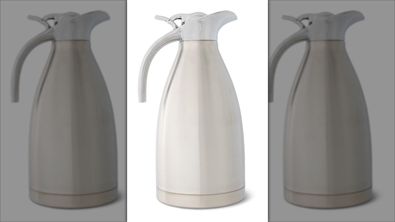 A white insulated Crofton carafe from Aldi