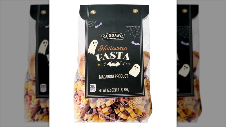 halloween pasta with spooky shapes