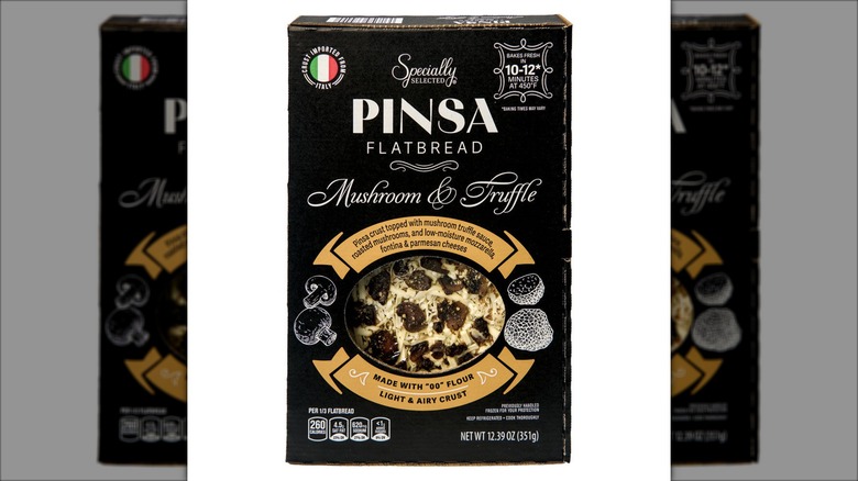 frozen aldi flatbread in a black box