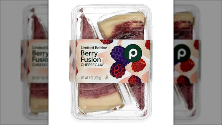 twin pack of berry cheesecake slices