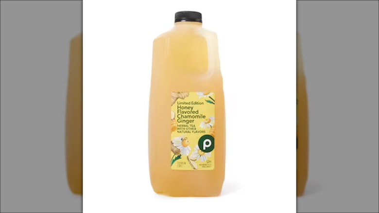 herbal iced tea in half-gallon bottle