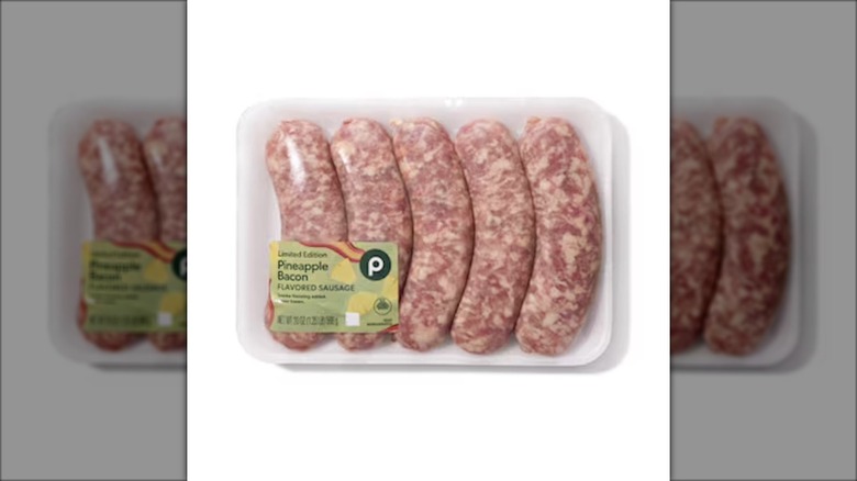 pack of Publix pineapple bacon sausage