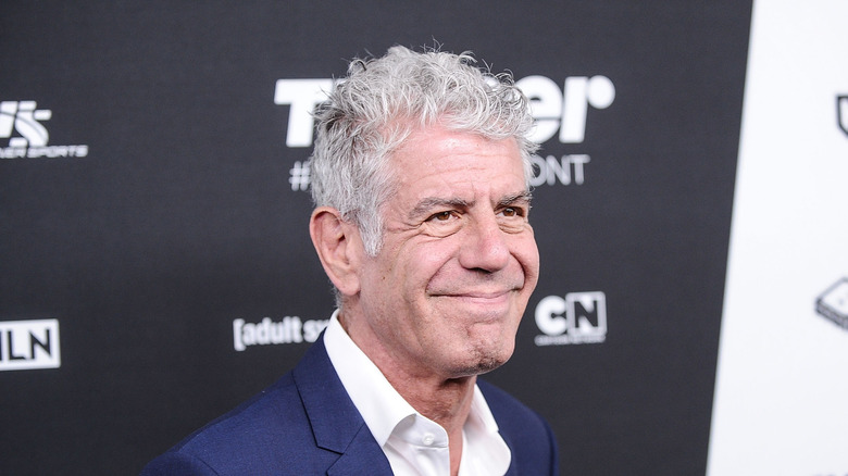 Anthony Bourdain smiling