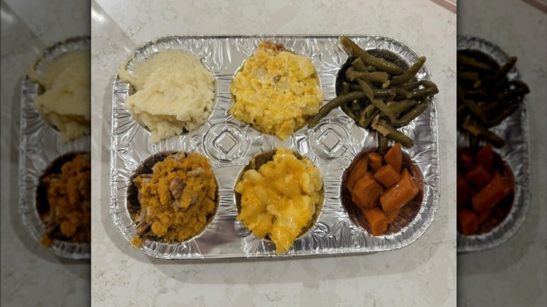 thanksgiving leftovers in muffin tins