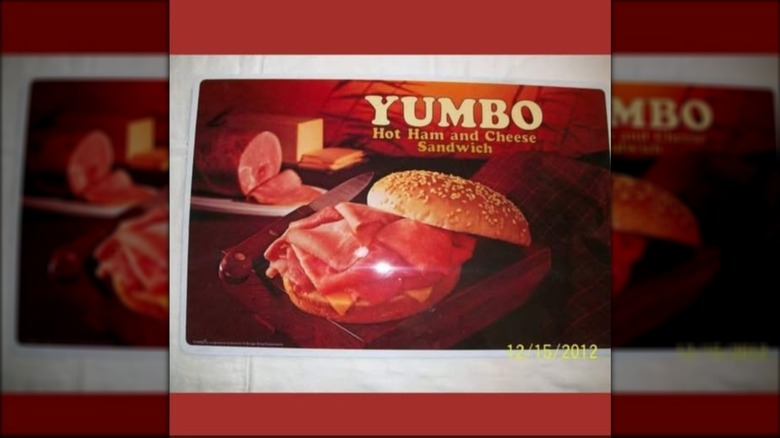 vintage ad for burger king yumbo sandwich