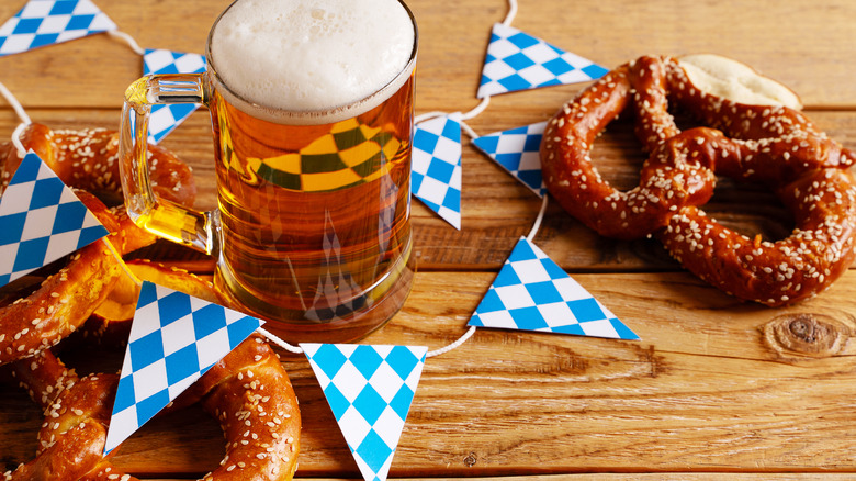 Beer and pretzels