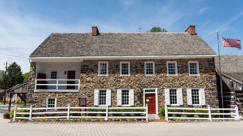 Outside of the Dobbin House in Pennsylvania