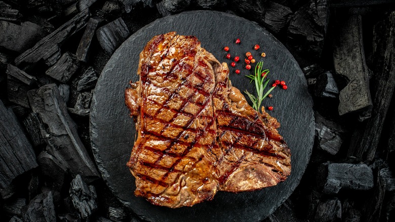 Grilled t-bone steak