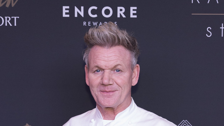 Gordon Ramsay appears on the red carpet