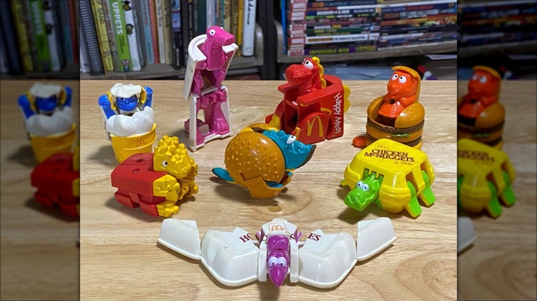 mcdonald's changeables on a tabletop