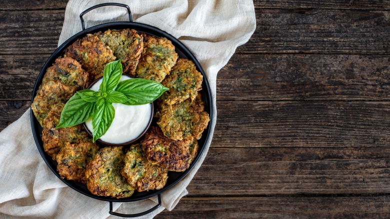 Plate of latkes