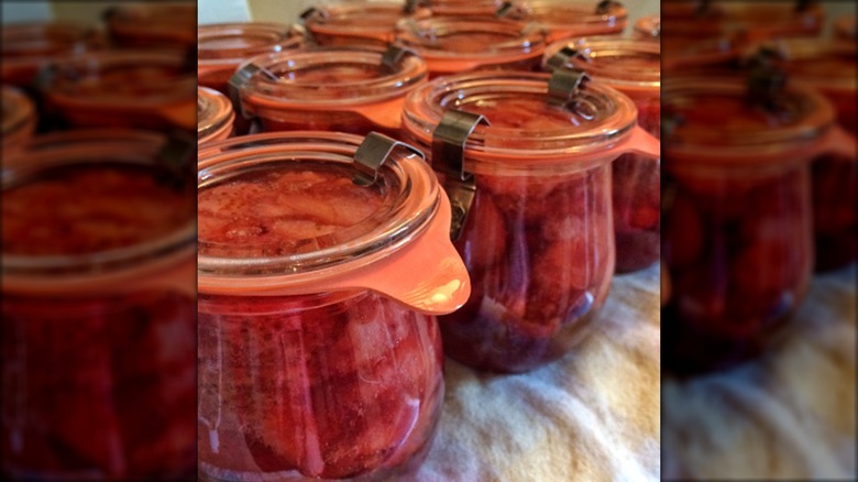 weck jars used for home canning