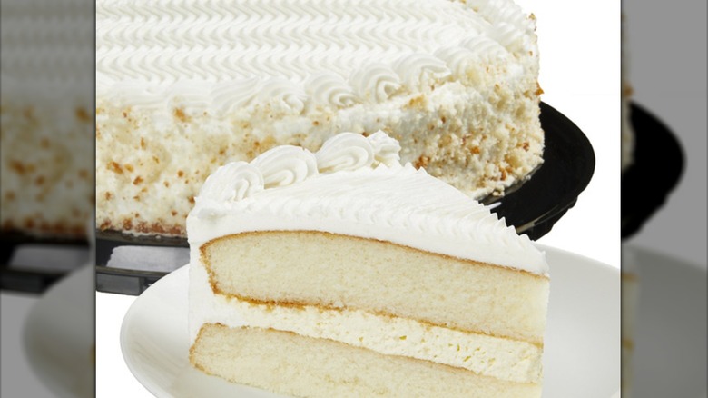 Costco Kirkland Signature white cake with vanilla mousse