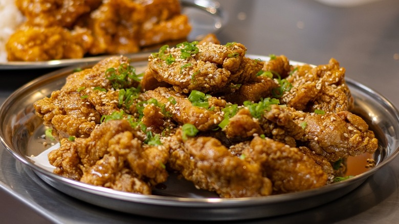 A place of Korean fried chicken from Han's Chimaek