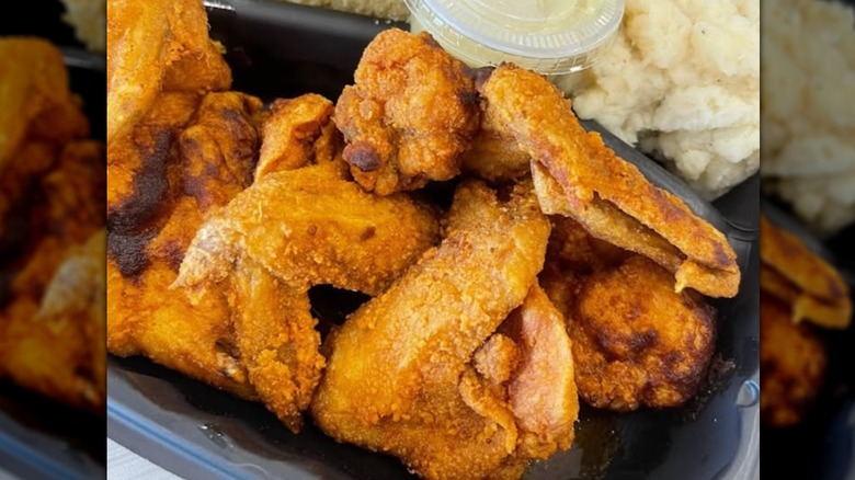 A fried chicken meal from The Crispy Coop