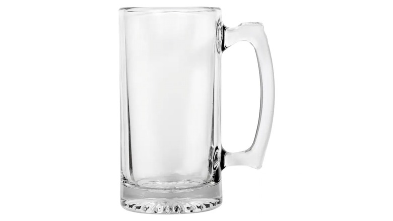 Product image of Libbey glass beer mug, white background.
