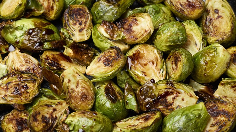 brussels sprouts roasted with balsamic glaze