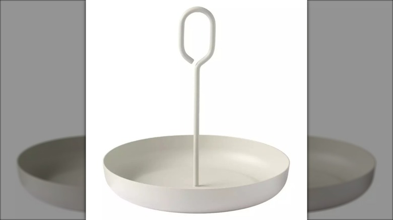 cream-colored tabletop caddy from aldi