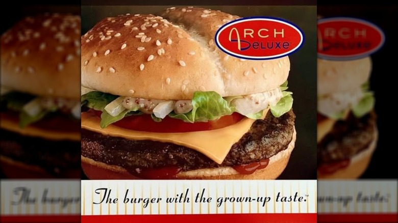 image promoting mcdonald's arch deluxe