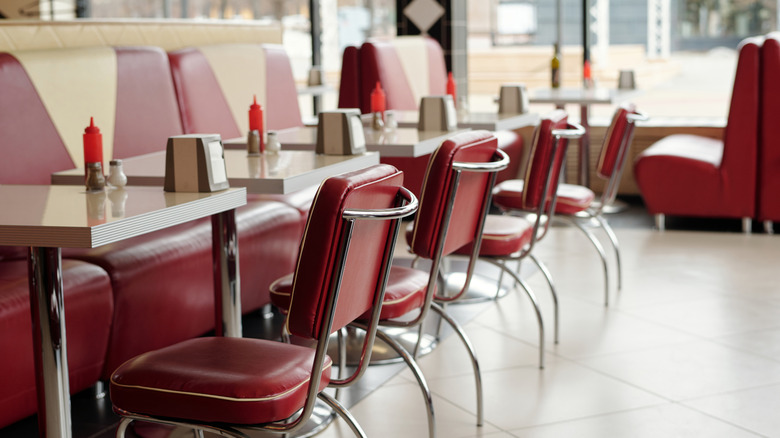 Generic retro diner interior.