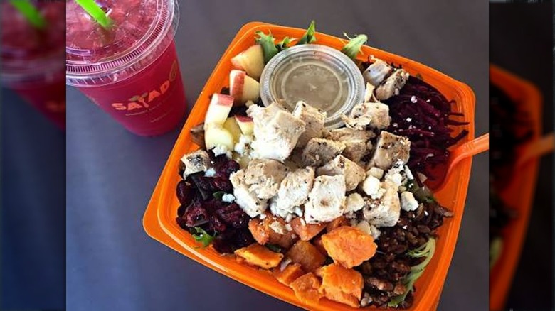 close-up of Salad and Go salad
