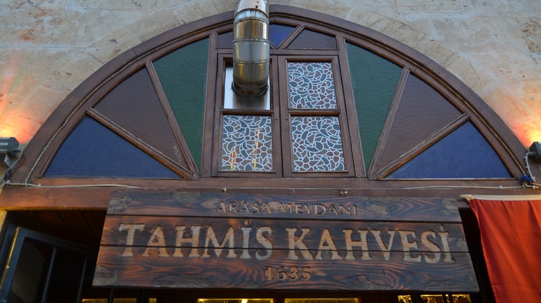 exterior of Tahmis Kahvesi coffee house