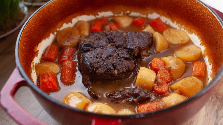 This Unexpected Ingredient Will Supercharge A Classic Pot Roast