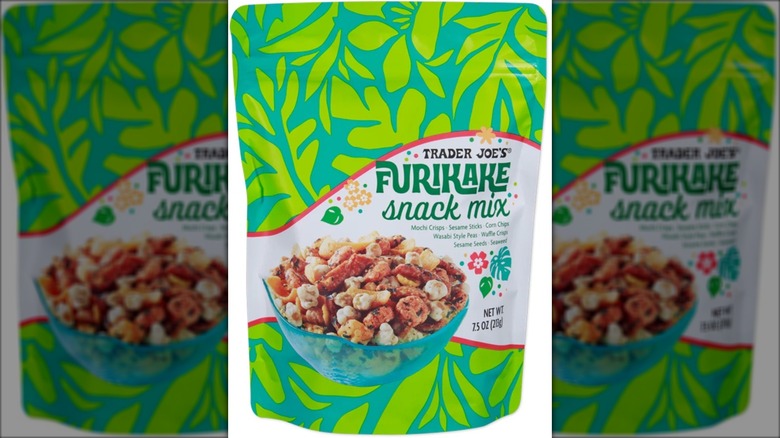 furikake snack mix in green pouch