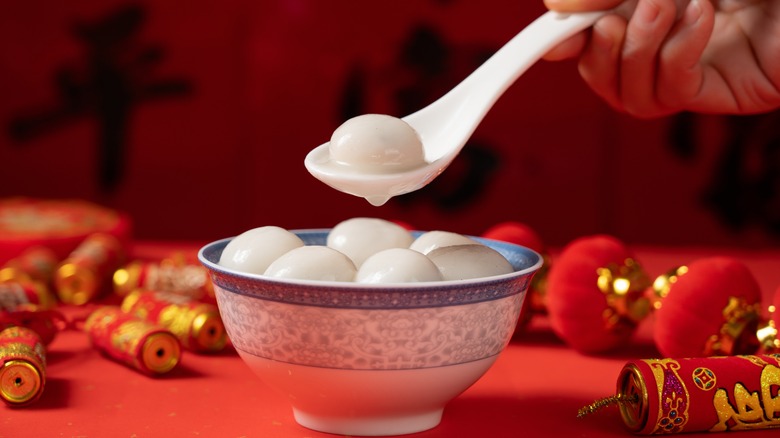 Dumplings or tang yuan on Chinese New Year