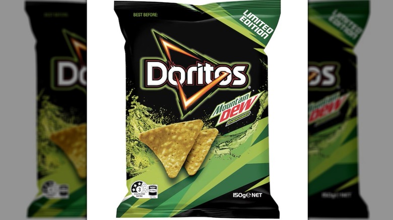A pack of Mountain Dew Doritos