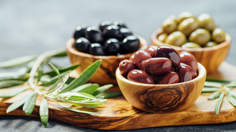 A bowl of olives