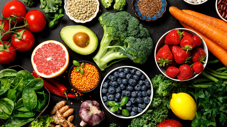 Fruits and vegetables