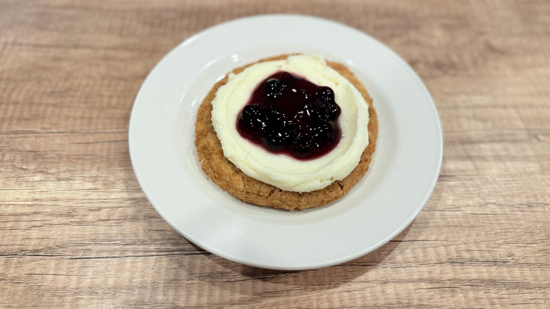 Crumbl Blueberry Cheesecake Cookie